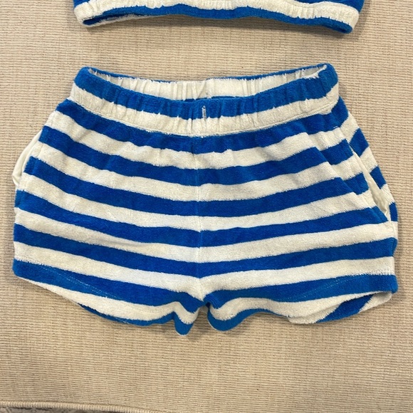 110 (5) Hanna Andersson Terry cloth tank and shorts - Picture 3 of 3